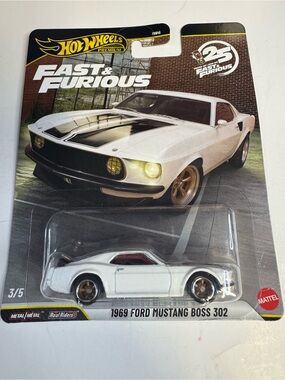 Hot Wheels Premium Fast and Furious 1969 FORD MUSTANG BOSS 302 3/5